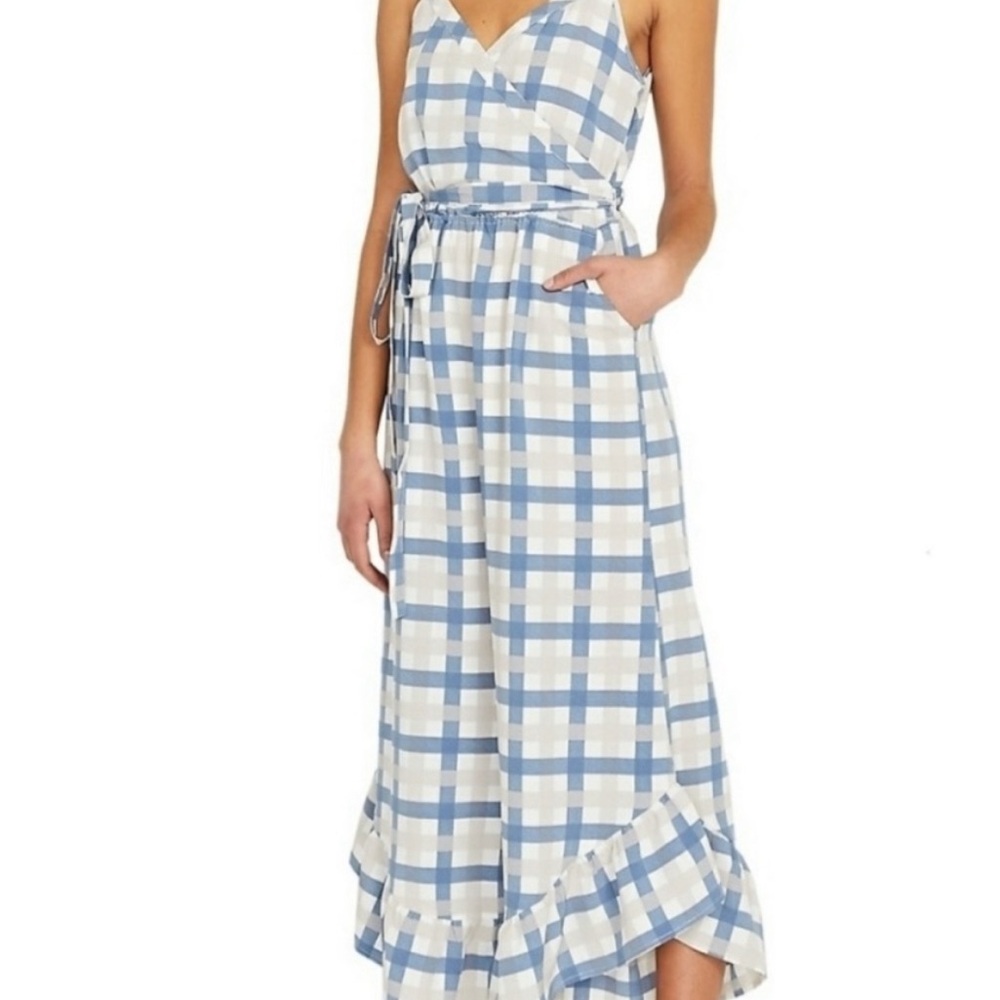 Buffalo David Bitton Blue Wide Leg Jumpsuit, NWT